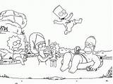 Simpsons Coloring Pages Print Popular sketch template