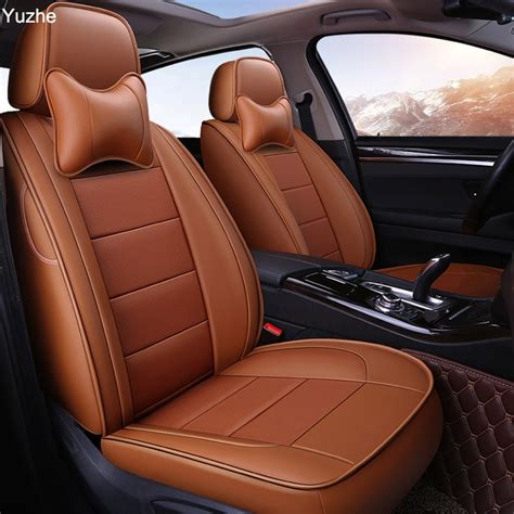 buy yuzhe auto leather car seat covers for land rover