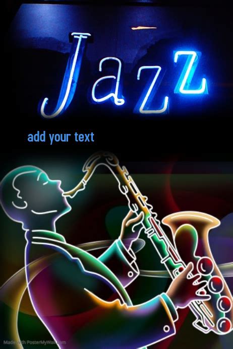 jazz  blues poster template postermywall