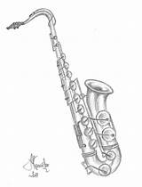 Saxophone Clarinet Paintingvalley sketch template