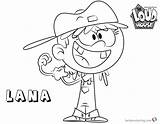 Loud House Coloring Pages Lana Draw Printable Lynn Lisa Kids Template sketch template