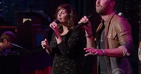 Lady Antebellum Just A Kiss On Letterman Rolling Stone