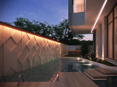private villa   kuwait  sarah sadeq architects exterior wall design compound wall