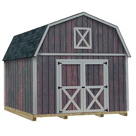 barns denver  ft   ft wood storage shed kit  floor including    runners