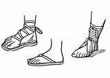 Sandalen Sandali Sandalias Kleurplaat Sandales Malvorlage Coloriage Ausmalbilder Sandale Schuhe Kleidung sketch template