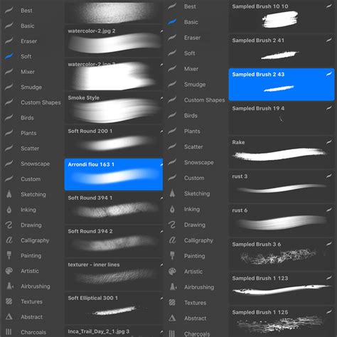 chisel brush  procreate  brushes  procreate brush images