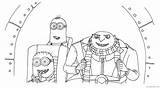 Despicable Coloring4free sketch template