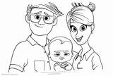 Boss Baby Coloring Pages Parents Printable Color Kids Print sketch template