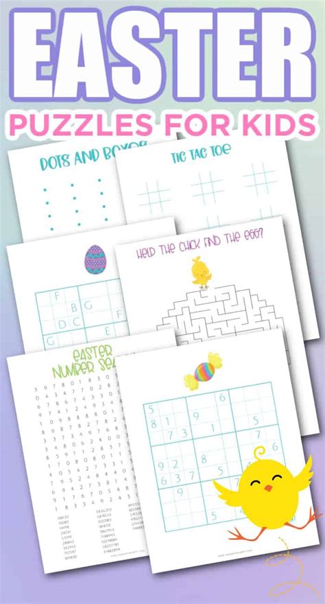 printable easter puzzles  kids   happy