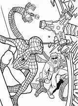 Spiderman Octopus sketch template