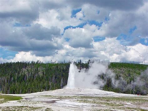 Old Faithful Yellowstone National Park Wy Ansel Adams