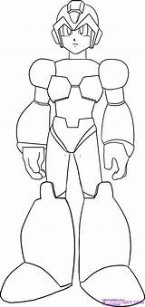 Coloring Pages Mega Man Boys Bowser Mario Military sketch template