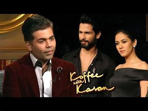 Shahid Kapoor With Wife Mira Rajput On Koffee With Karan 5 Episode