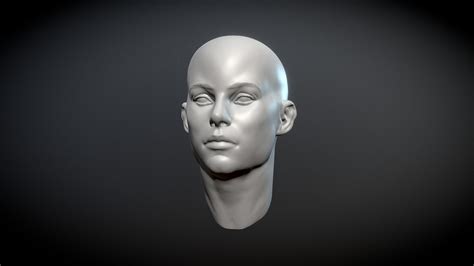 female head sculpt download free 3d model by riceart [19a3001