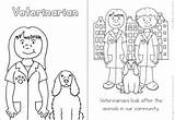 Coloring Community Helpers Veterinarian Pages Book Teacherspayteachers sketch template