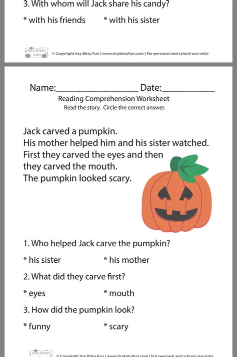 pin  katie raynor  fallhalloween centers reading comprehension