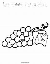 Raisin Grapes sketch template