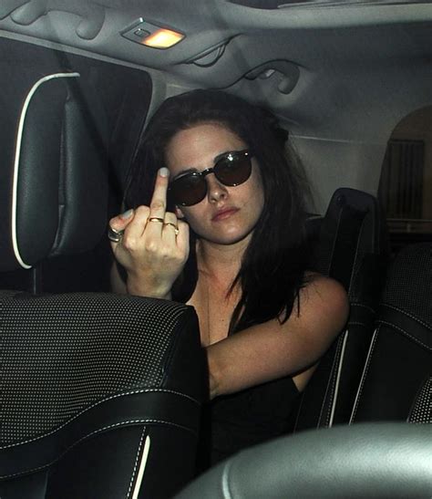 why kristen stewart flicked off the paparazzi in france hollywood life