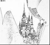 Castle Coloring Disney Magnificent Drawing Pages Good Designlooter Getdrawings Walt sketch template