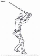 Wars Star Kanan Rebels Jarrus Draw Step Drawing Tutorials Drawingtutorials101 Improvements Necessary Finally Finish Make sketch template