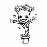 Groot Baby Coloring Pages Marvel Clipartmag Drawing Printable Comments K5 Worksheets sketch template