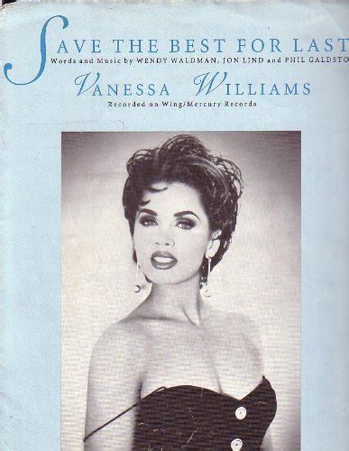 Save The Best For Last Sheet Music 1992 Vanessa