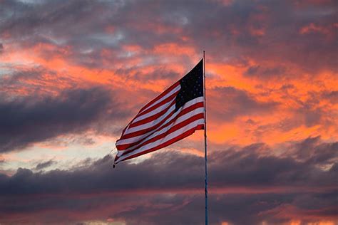 royalty free american flag sunset pictures images and
