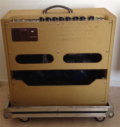 vintage valve amplifier fender blues deville  pr   usa  stage case