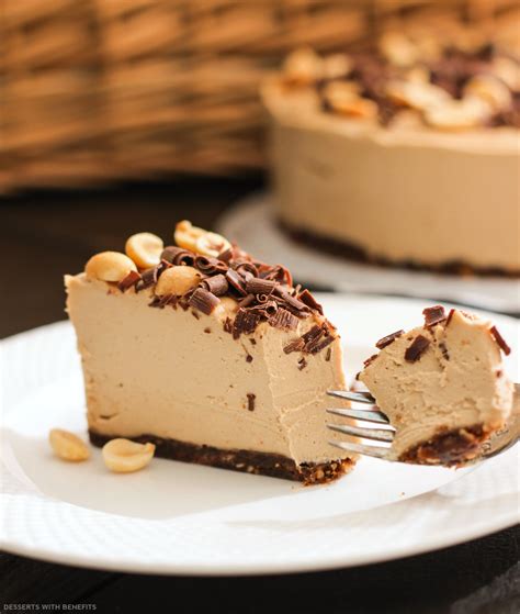 desserts  benefits healthy chocolate peanut butter raw cheesecake