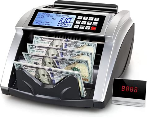 buy ponnor money counter machine  uvmgirdddblhlfchn counterfeit detection dollar euro