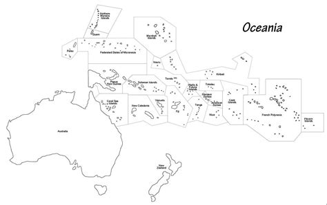 printable oceania map coloring    print