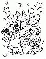 Pokemon Cute Coloring Pages Printable Print Color Getcolorings Colo sketch template
