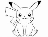 Pikachu Pokemon Coloring Drawing Google Pages Kids sketch template