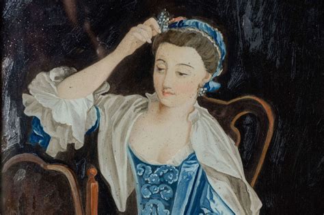 18th Century English Painting Under Glass For Sale At 1stdibs