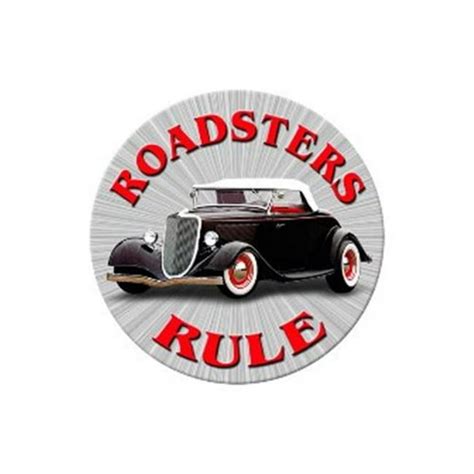 time signs mty roadsters rule automotive  metal sign