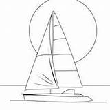 Boat Coloring Sailing Pages Hellokids sketch template