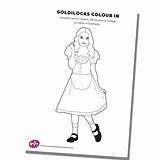 Goldilocks Colouring Sheets Bears sketch template
