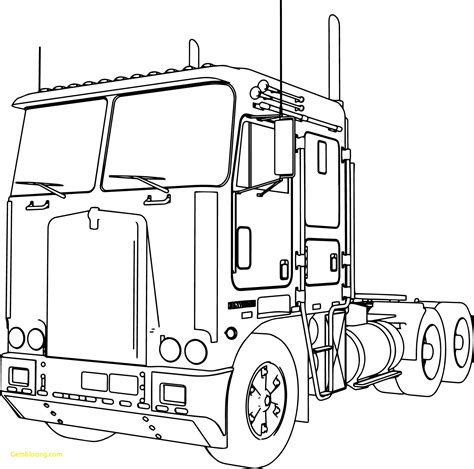 coloring page garbage truck coloring page awesome cool kenworth