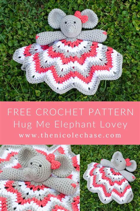 elephant lovey crochet crochet baby toys crochet dolls crochet
