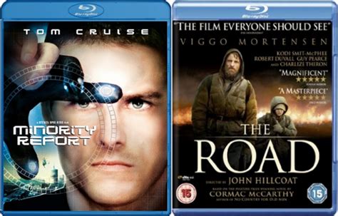 uk dvd and blu ray minority report and the road