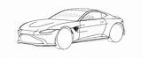 Aston Martin Vantage Drawings Patent Drawing Possible Gen Next Revealed Reveals Do Reveal These Show Auto V12 Editor Autoguide Autoevolution sketch template