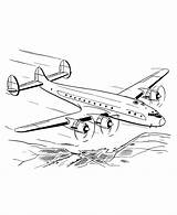 Airplane Coloring Pages Printable Kids sketch template