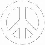 Peace Coloring Sign Pages Printable Symbol Signs Hippie Outline International Journalist Fred Choose Board Symbols sketch template