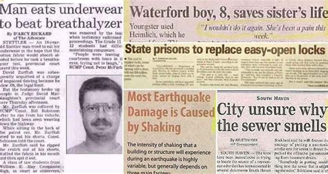 newspaper headlines   unintentionally funny