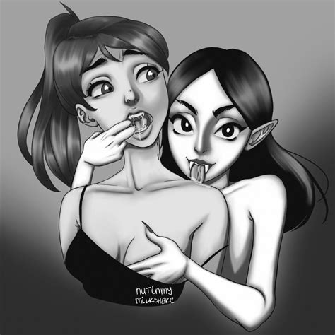 Lesbian Vampires By Nutinmymilkshake Hentai Foundry