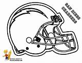 Chargers Nfl Helmets Chiefs Colorine Coloringhome Kansas sketch template