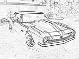Camaro Z28 sketch template