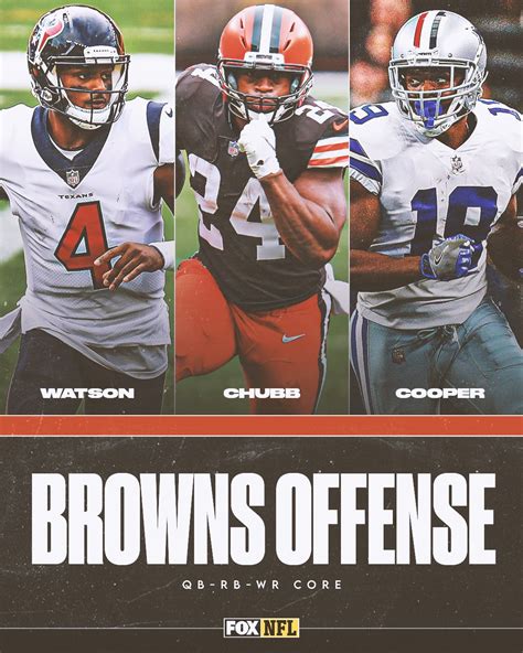 Fox Sports Nfl On Twitter New Look Offensive Trio For The Browns 👀