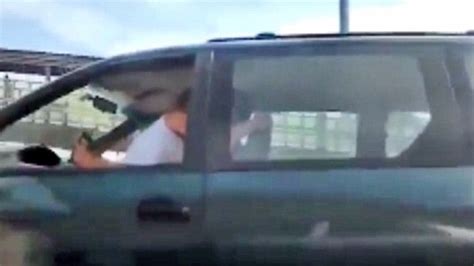 A Man And His Woman Have Been Caught On Camera Having S X While Driving