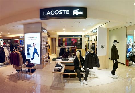 lacoste opens boutique  downtown shilla  park duty  store